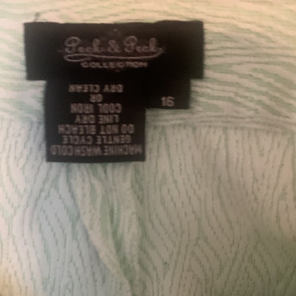 Peck & Peck Light Green Straight Leg Pants - Picture 4 of 5